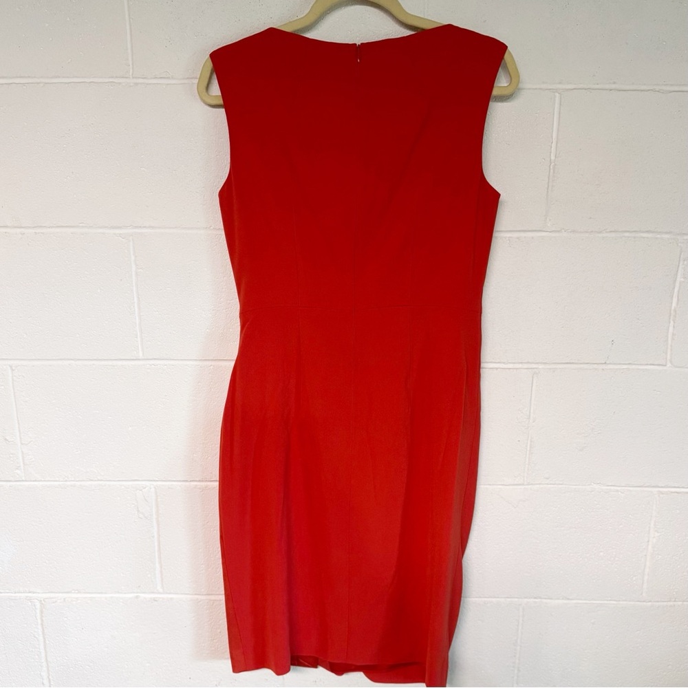 PAULE KA Designer Cocktail Dress Red Elegant Sleeveless Luxurious - Picture 3 of 5